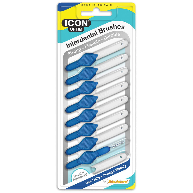 [Australia] - ICON OPTIM Interdental Brush XFine Blue (Pack 8) 