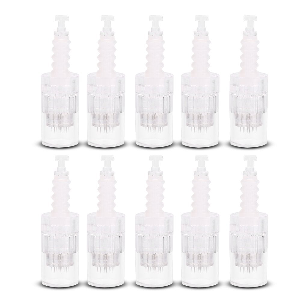 [Australia] - 12 Pin Microneedling Cartridge, Derma Needles for Electric Automated Microneedling Derma Pen Cartridges Tip Replacement Electric Auto Micro Stamp Derma Pen(10pcs) 