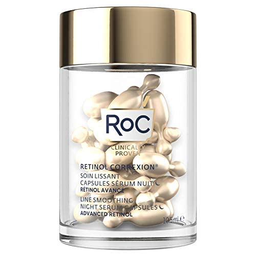 [Australia] - RoC - Retinol Correxion Line Smoothing Night Serum - Anti Wrinkle and Ageing - Firming Moisturiser - Trial Pack - Capsules 10-Piece 10 Count (Pack of 1) 