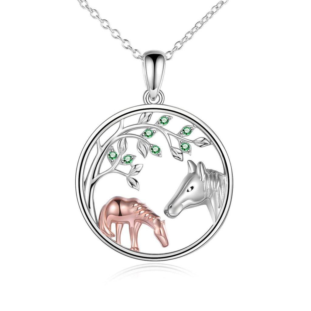 [Australia] - YFN Horse Necklace for Mum from Daughter Sterling Silver Mother Daughter Horse Pendant Jewellery for Women Daughter Wife 