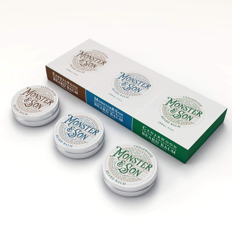 [Australia] - Organic Beard Balm Set x3 by Monster&Son 