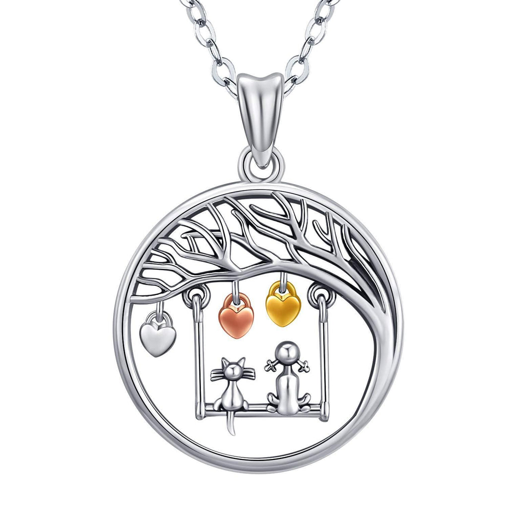 [Australia] - Tree of Life Necklace for Women Girls, 925 Sterling Silver Heart Family Tree Pendant Necklace Jewellery with 18'' Chain for Mum,Wife, Friends 