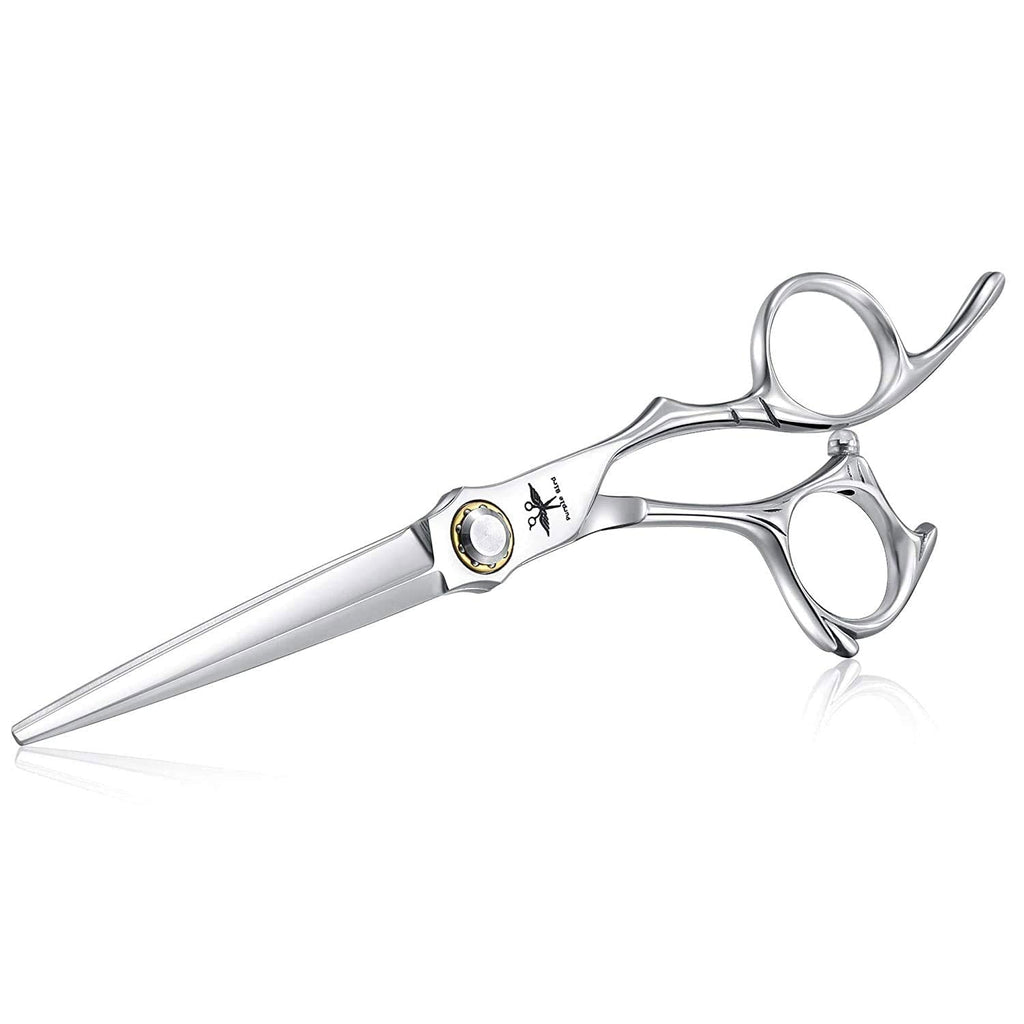 [Australia] - Hairdressing Scissors 6 Inch Hairdresser Scissors Professional Salon Barber Scissors Japanese Stainless Steel Hair Cutting Scissors for Men Women Children‚Ä¶ HS03-SilverStraight2 