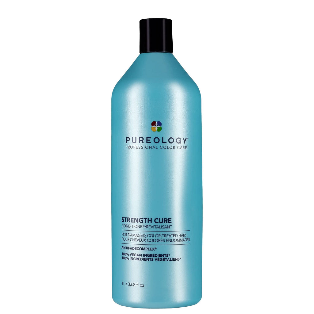 [Australia] - Pureology | Strength Cure | Strengthening Conditioner | For Damaged, Colour Treated Hair | Vegan | 1000ml 