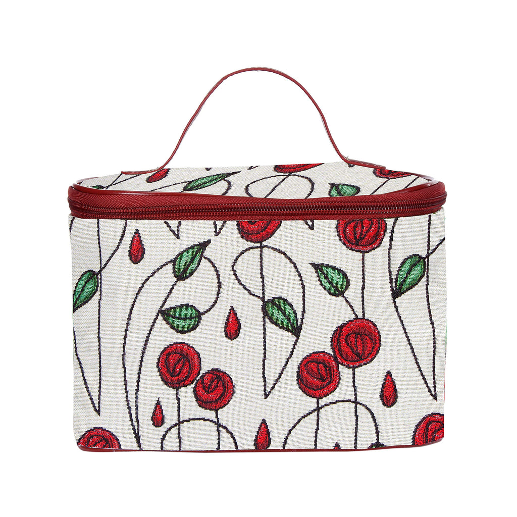 [Australia] - Signare Tapestry Toiletry Bag Makeup Vanity Bag for Women with Design Inspired by Mackintosh (Mackintosh Rose; Toil-RMSP) Mackintosh Rose 