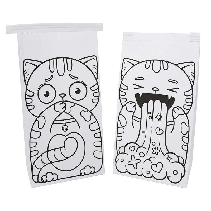 [Australia] - BIG FUDGE Sick Bags for Car Travel - 50pcs of 24 x 15 cm Vomit or Throw Up Bags - Disposable Motion Sickness Bag for Kids & Adults Emesis 
