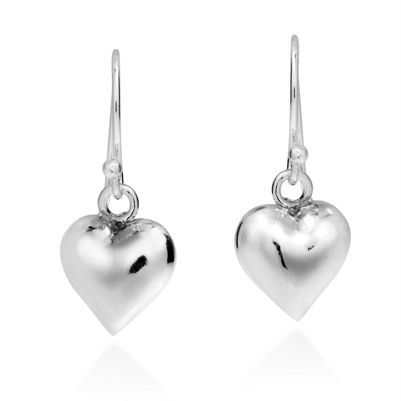 [Australia] - Gleaming Heart Full of Love .925 Sterling Silver Dangle Earrings 