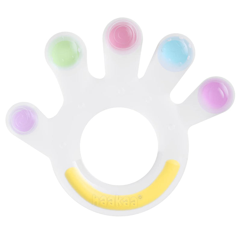 [Australia] - Haakaa Teethers for Babies - Baby Teething Toys for Baby 3+ Month Silicone Colorful Palm Teether BPA Free 1 Count (Pack of 1) 