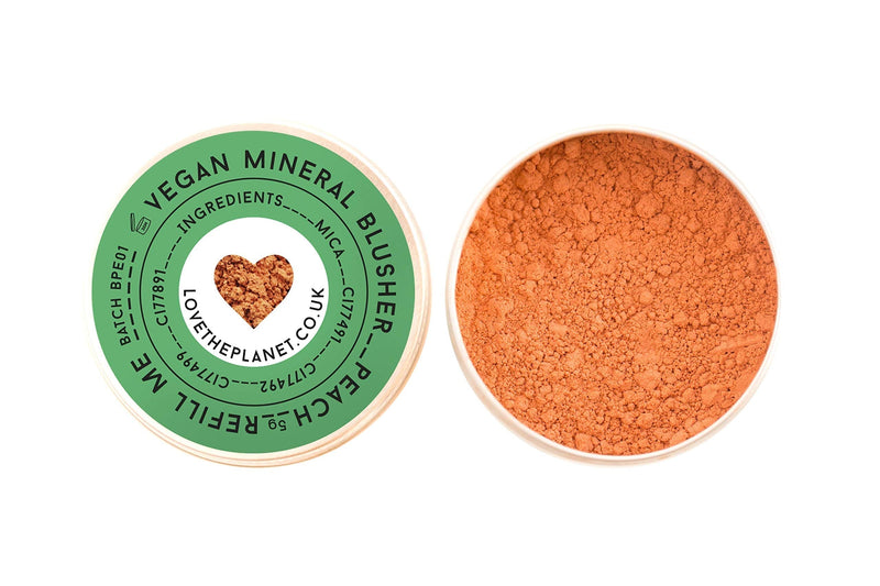 [Australia] - Love the Planet Vegan Mineral Blusher Shade Peach in Refillable Tin 