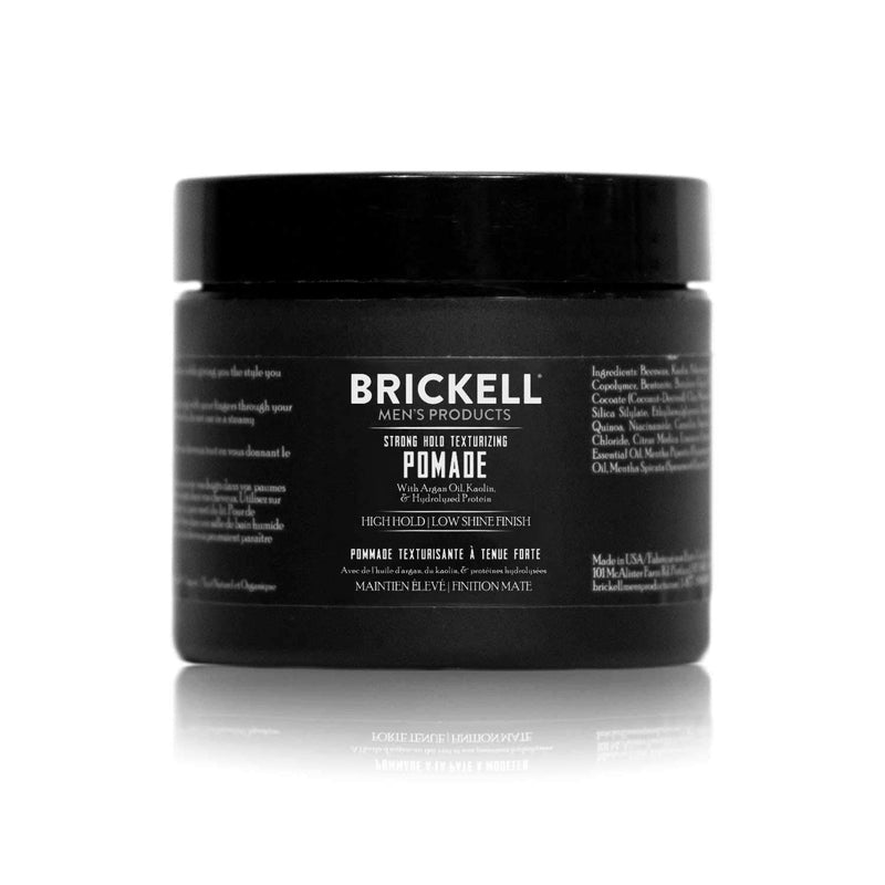 [Australia] - Brickell Men's Strong Hold Texturizing Pomade For Men, Natural and Organic, Pliable Fiber Pomade, 59 ml, Scented 