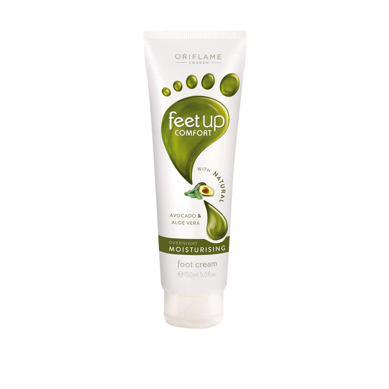 [Australia] - Oriflame Feet Up Comfort Overnight Moisturising Foot Cream - Avocado & Aloe Vera 150 ml 