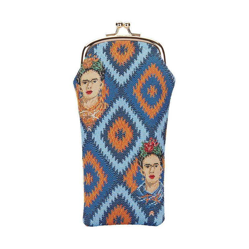 [Australia] - Signare Tapestry Glasses Case for Women Eyeglass Case with Mexican Folk Art Design Frida Icon 