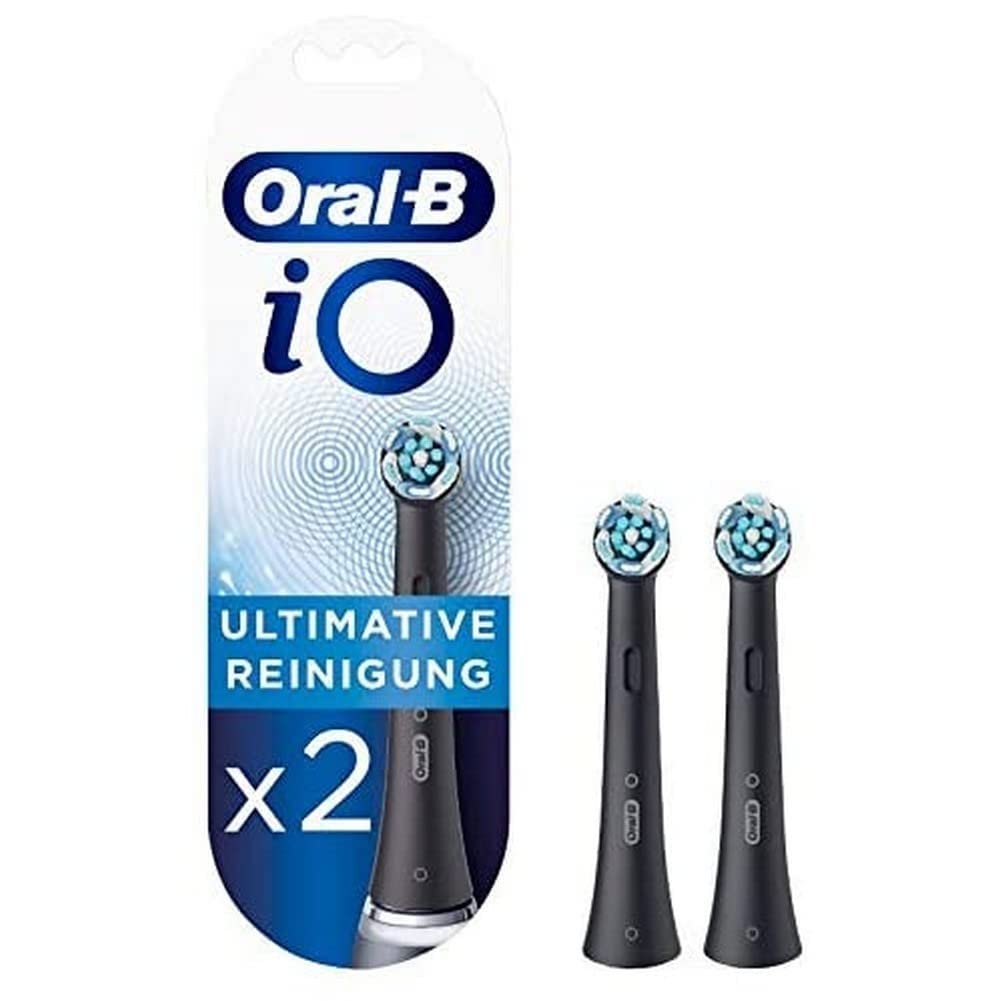 [Australia] - Braun Oral-B 4210201319832 iO Black Ultimate Cleaning Toothbrush Heads for Sensational Mouth Feeling 2 Pieces 2 Items 