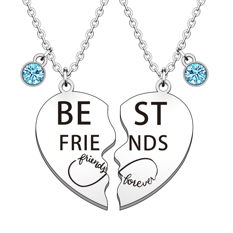[Australia] - HULALA BFF Necklaces For 2 Women Girls Best Friend Friendship Gifts Birthday Christmas Jewellery Presents Best Friends Forever 