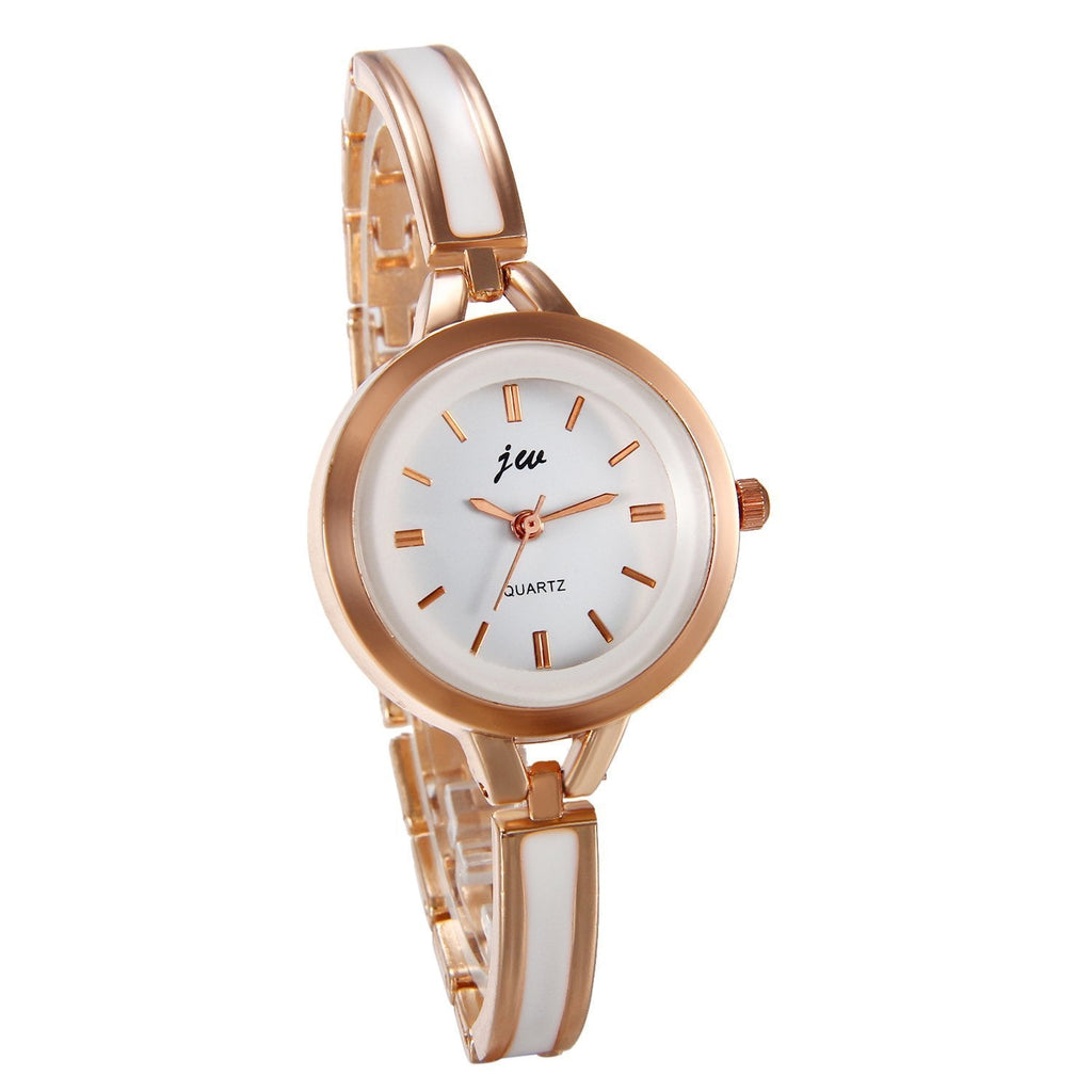 [Australia] - AVANER Fashion Scale Epoxy Strap Jewelry Buckle Lady Bracelet Watch Gold 