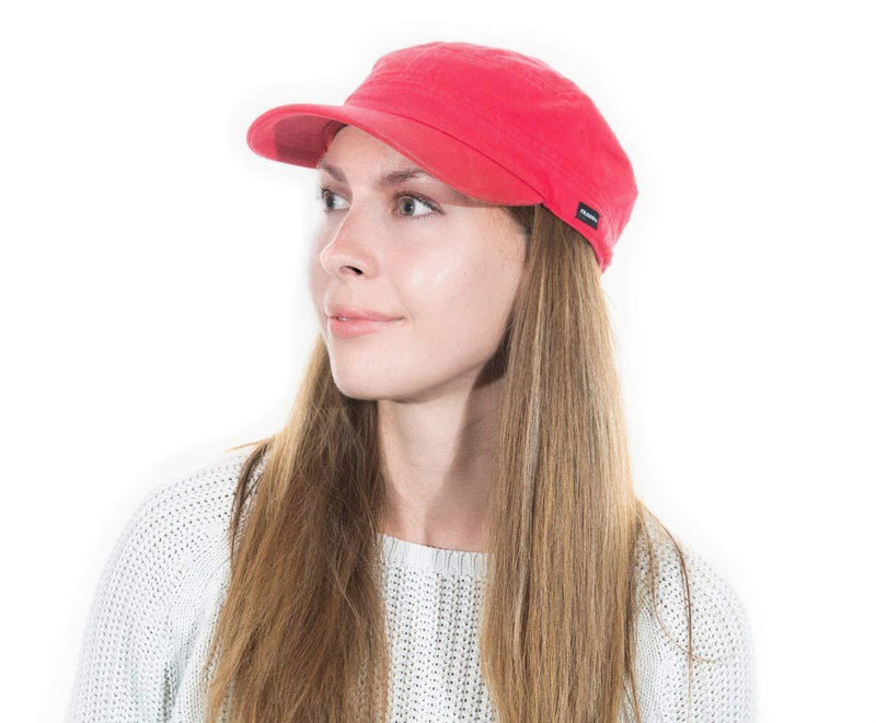 [Australia] - Womens Newsboy Cap,Baker Boy, Cadet,Cabbie,Fiddler,Hat,Red,Washed Denim, by CRAGGI,Perfect Fashion Accessory to Match Your Outfit 