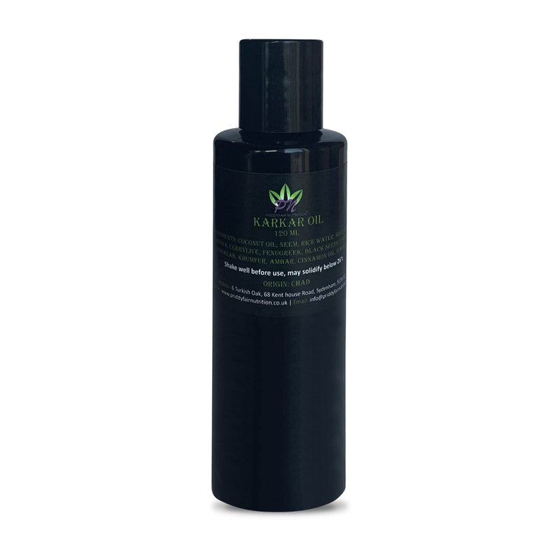 [Australia] - Authentic Karkar Oil 120 ml Traditionally made from Chad for Chebe Powder | Skin & Safe for All hair types - Straight | Wavy | Curly, Kinky, Thinning, Dry & Damage hair by Priddyfair Nutrition 