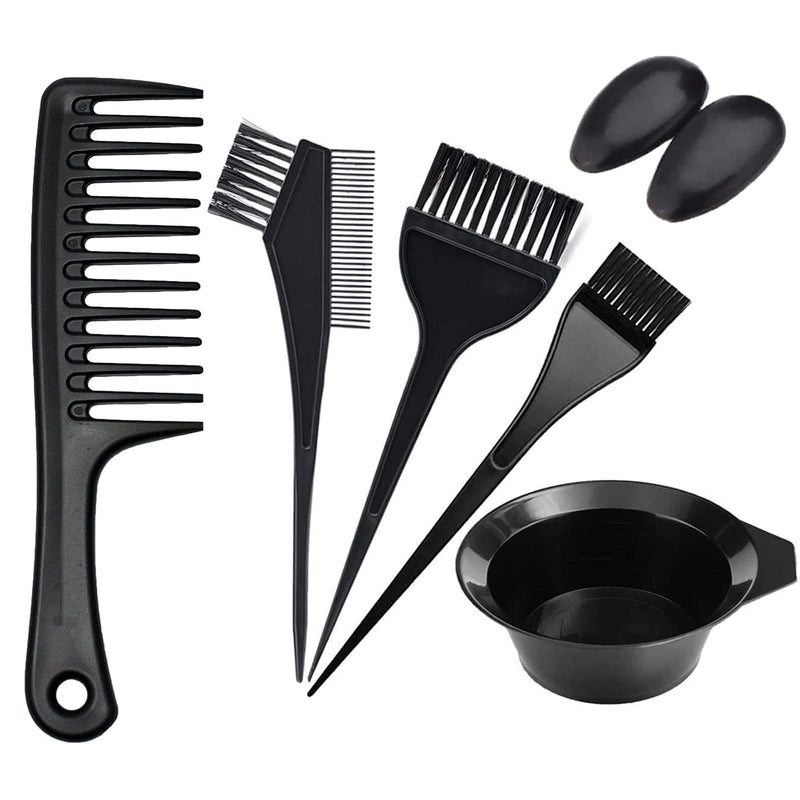 [Australia] - Hair Colouring Tools, KEAIDUO 7pcs Hair Dyeing Tool Set, Hair Colour Brush and Bowl Set, DIY Salon Hair Tinting Bowl, Dye Brush, Ear Cover, Wide Tooth Comb 