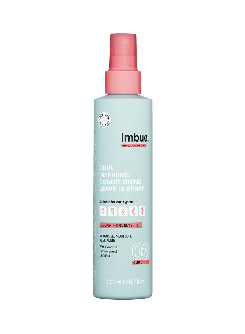 [Australia] - Imbue Curl Inspiring Conditioning Leave In Spray - Vegan and Curly Girl Compliant, 200ml 
