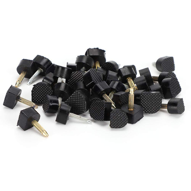 [Australia] - Atyhao 40Pcs High Heel Replacement Tip, High Heel Tip Cap Replacement Repair Wear-Resistant High Heel Shoe Repair Tip Repair Heel Caps Kit 