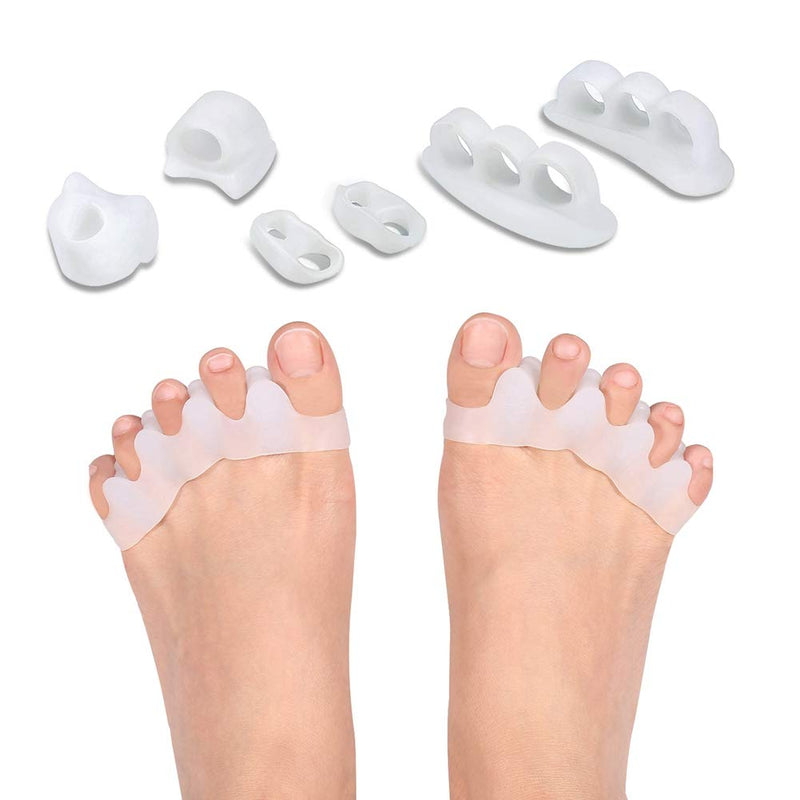 [Australia] - 8pcs Toe Separators Toe Straightener In Shoe Toe Spacer Toe Hammer Toe Straightener Spacers for Pain Relief, Hallux Valgus, Crooked Toes and Overlap 