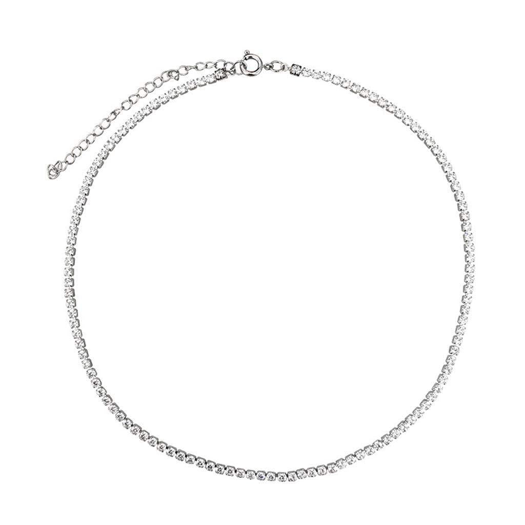 [Australia] - Choker Necklace Women, Crystal Necklace with Sexy and Shiny Style, Clavicle Chain, Similar to Celebrity Jewellery, Gifts for Your Girlfriend, Gold Plated Material 