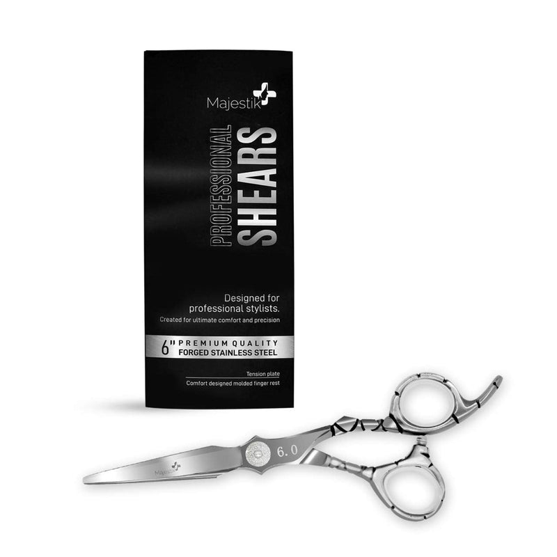 [Australia] - Professional Hair Scissors - VERY SHARP - Barber 6.0-inch Razor Edge Hair Cutting Shears - Made from Forged Stainless Steel with Fine Adjustment Screw 