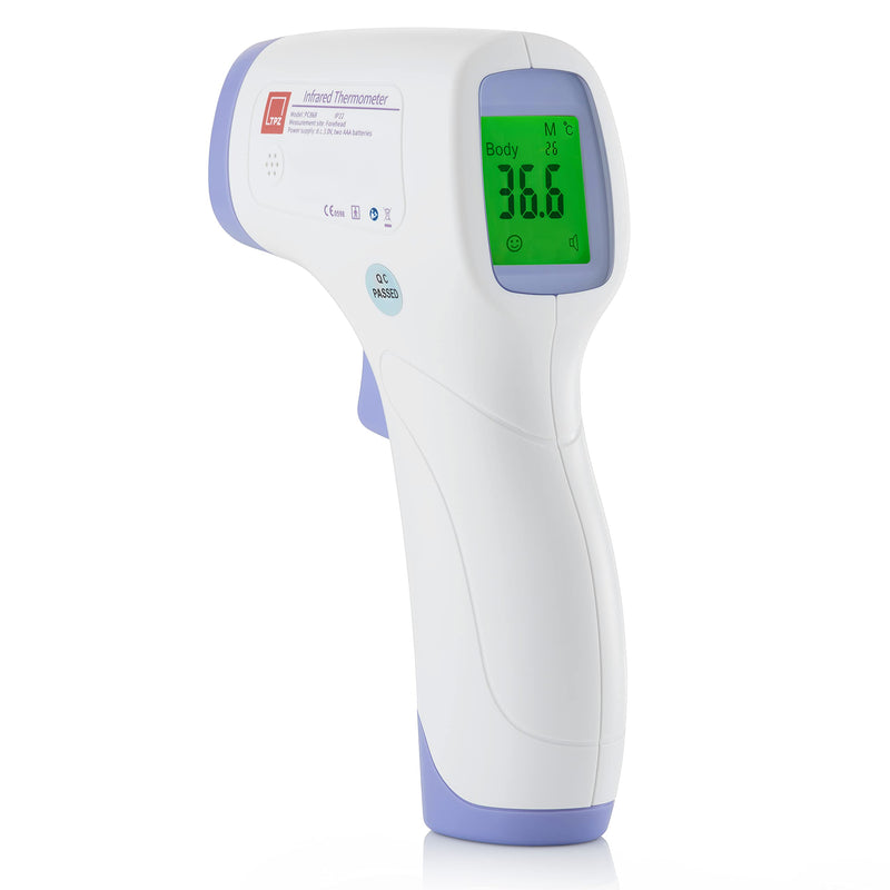 [Australia] - TPZ No Touch Infrared Forehead Thermometer | Non-Contact Digital Thermometer Suitable for Baby and Adult | Instant Temperature Checker | Room, Surface and Body Mode Thermometer | (1) 