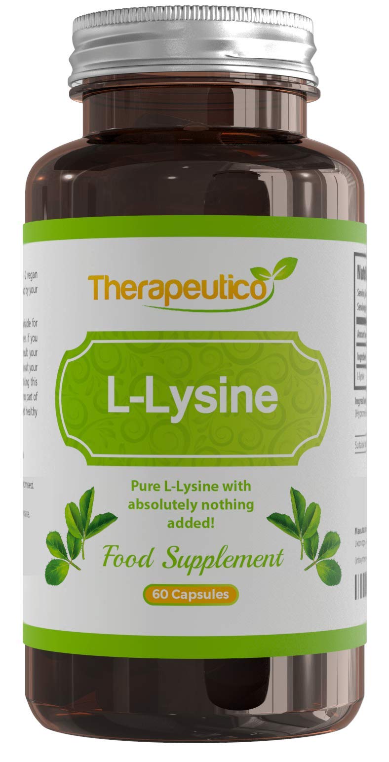 [Australia] - L-Lysine Capsules | Split Dose | 1000mg Serving | Easy Swallow Capsules | 60 Vegan Capsules | UK Made | No Binders, Fillers, Additives 