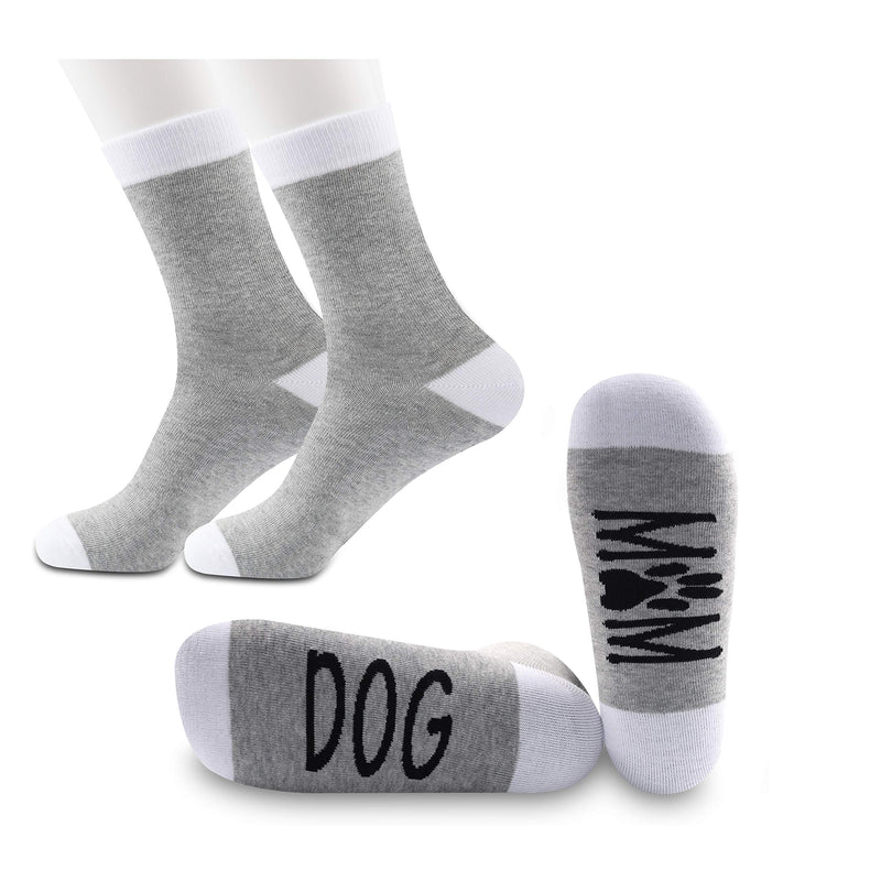 [Australia] - PYOUL 2 Pairs Dog Mom Socks Dog Gift Dog Mom Gifts Dog Lover Gift Dog Lover Funny Dog Gifts 