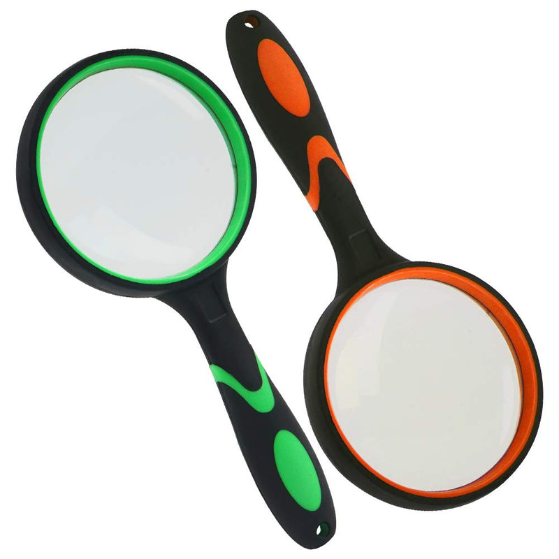 [Australia] - Magnifying Glass Kids, 5X and 10X Handheld Magnifying Glass 75mm Reading Magnifier for Book Newspaper Reading Insect Hobby Observation 