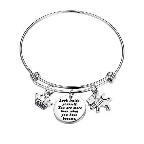 [Australia] - The Lion King Inspired Bracelet Look Inside Yourself You're More Than What You Have Become Inspiration Gift The Lion King Quotes Jewelry Lion Bracelet 