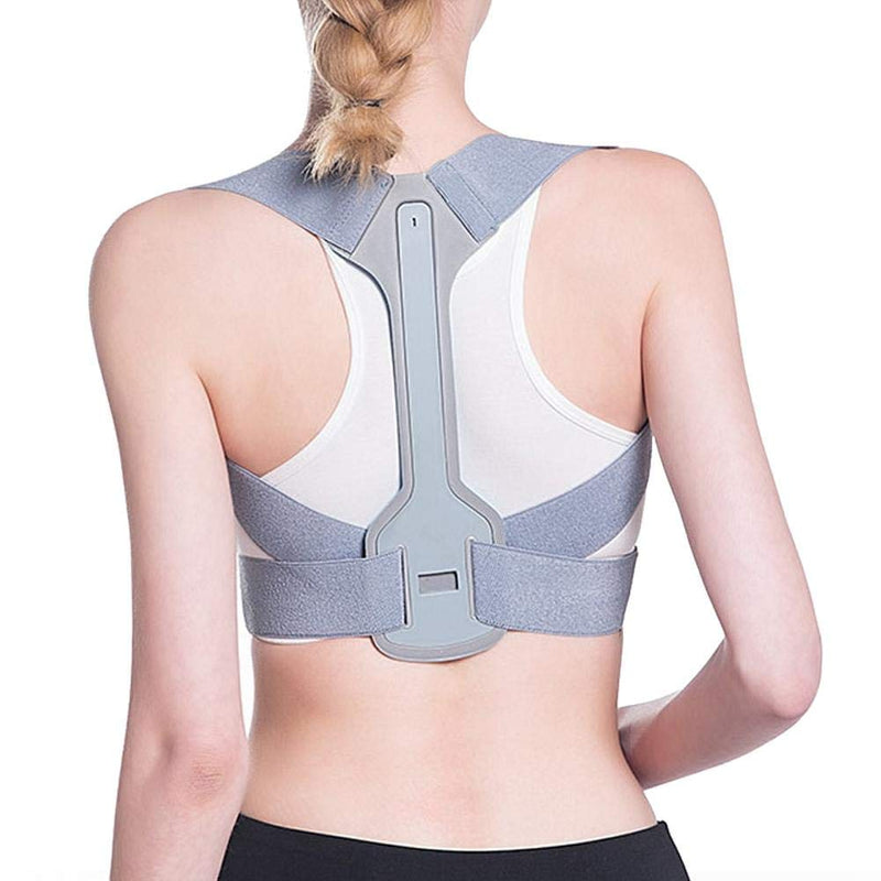 [Australia] - Posture Corrector, Adjustable Back Brace for Back Support Shoulder Brace Belt for Relieve Shoulder and Waist Pain Improve Posture, Unisex(S) S 