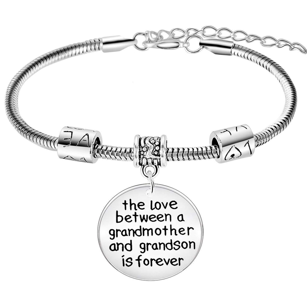 [Australia] - BESPMOSP Mother's Day Gift Mum Bracelet Grandmother Bracelet Mom Birthday Gifts Mum Bracelets From Daughter (grandmother and grandson) 