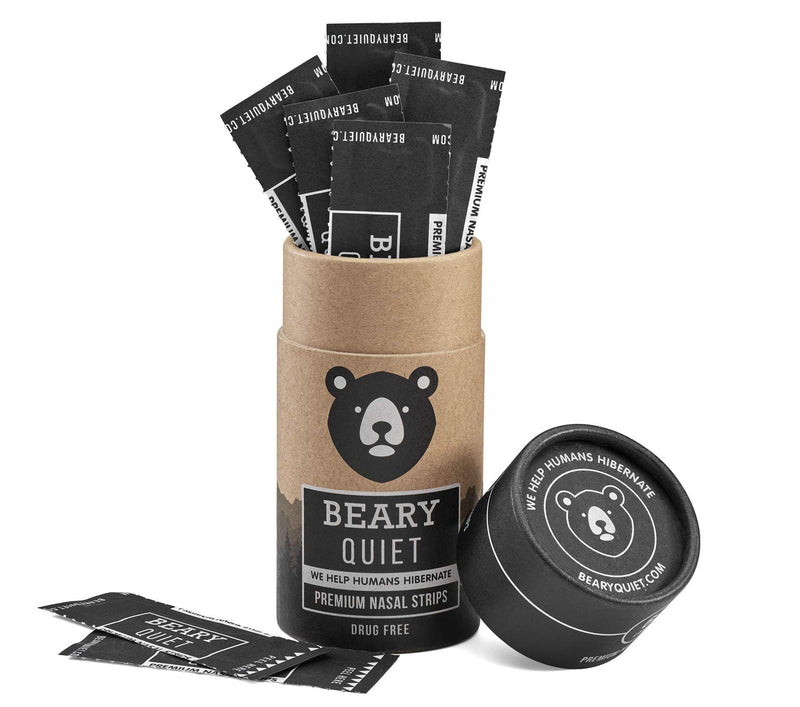 [Australia] - Beary Quiet Nasal Strips for Snoring- Upgraded - 60 Large Strips - Anti Snoring Aid for Better Breathing & Sleep - The Best Nasal Strip for Sleeping 