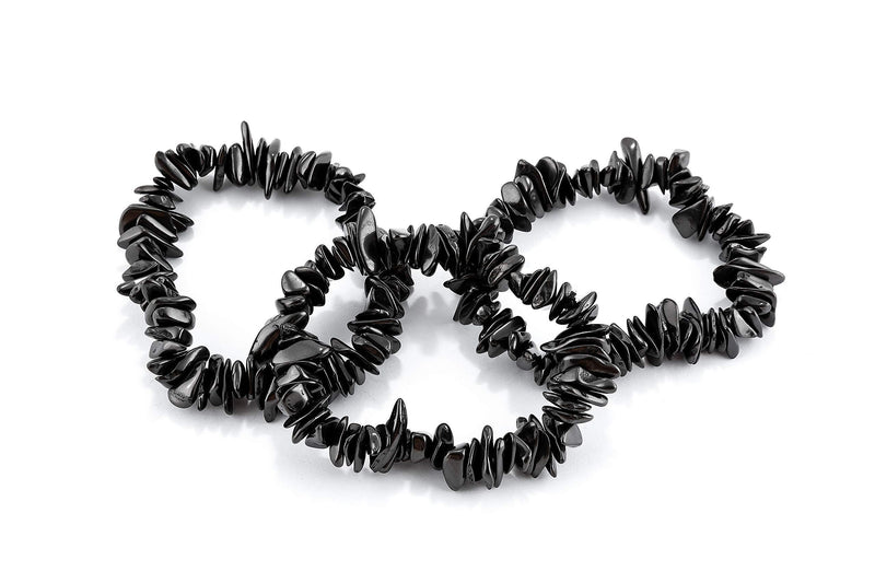 [Australia] - SN NATURSTEIN UG Precious stone shungite directly from Karelia: 3 x bracelet Dragon Scales 