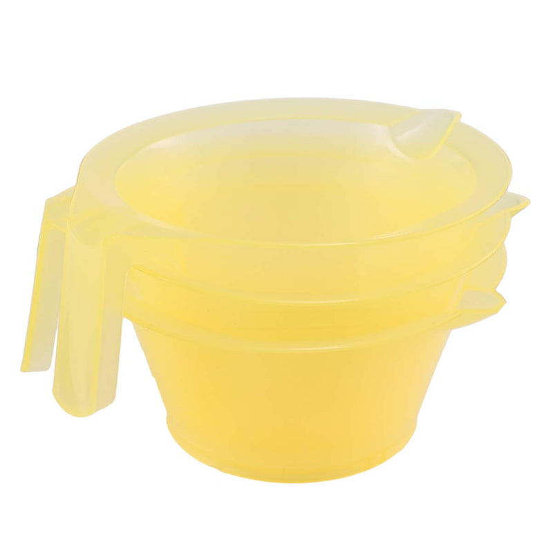 [Australia] - Lurrose 3pcs Hair Dye Bowl Mixing Bowl Kit DIY Hair Colouring Tool Hair Tint Dying Coloring Applicator for Salon Hairdressing Yellow 