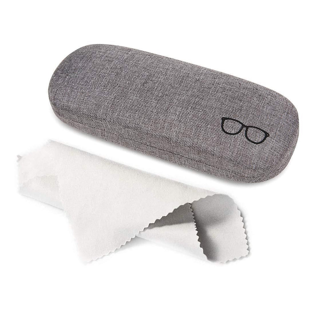 [Australia] - Kono Hard Shell Eyeglasses Case Portable Protective Case for Glasses and Sunglasses Storage Grey 