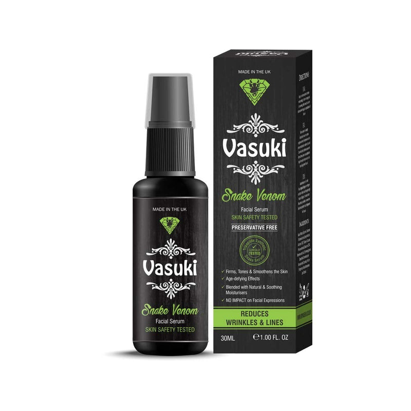 [Australia] - Vasuki Snake Venom Facial Serum, Anti Wrinkle and Age Defining Facial Serum, Vegan, 30ml 