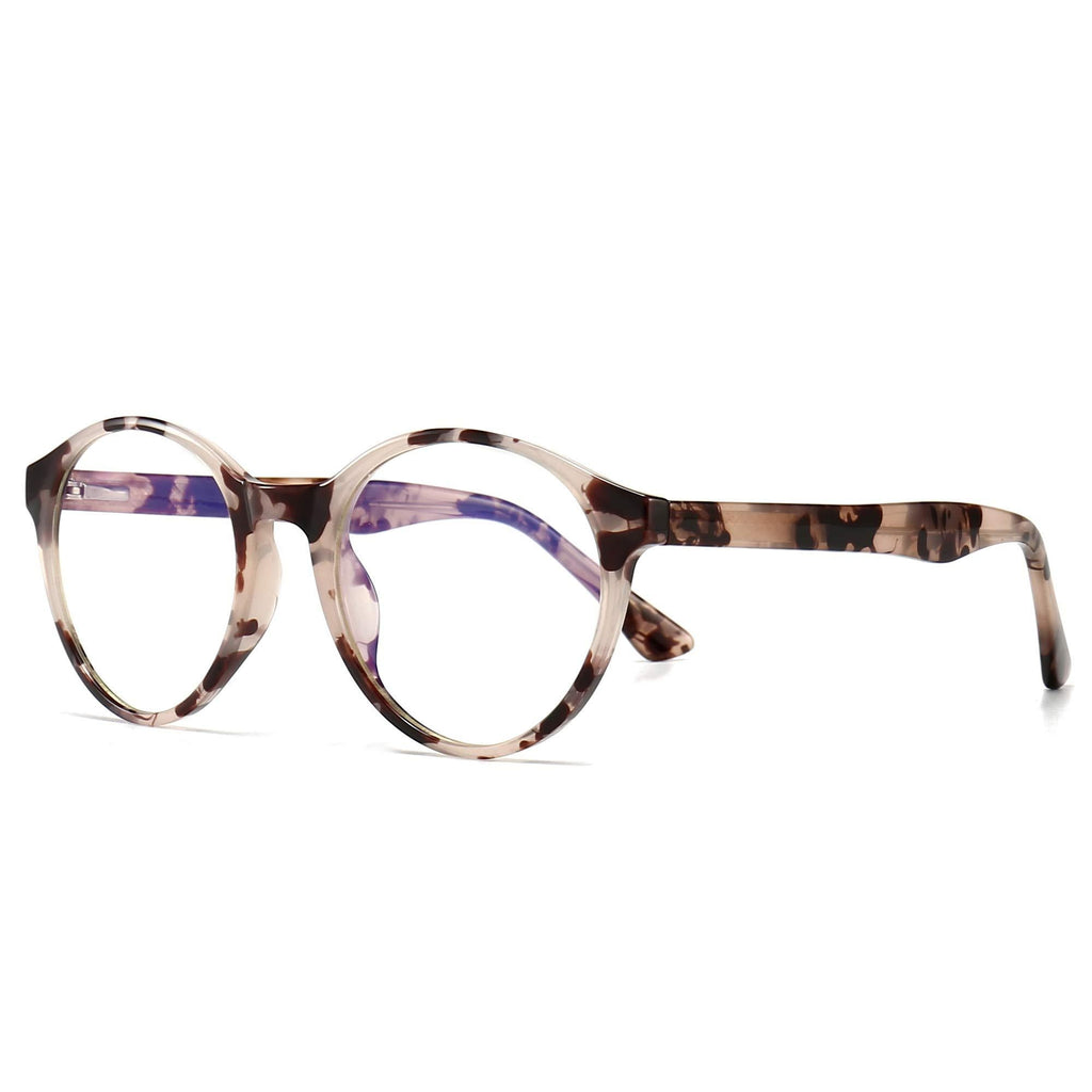 [Australia] - SUNGAIT Vintage Round Blue Light Blocking Eyewear Anti-Blue Glasses – SGT007 Amber Frame 