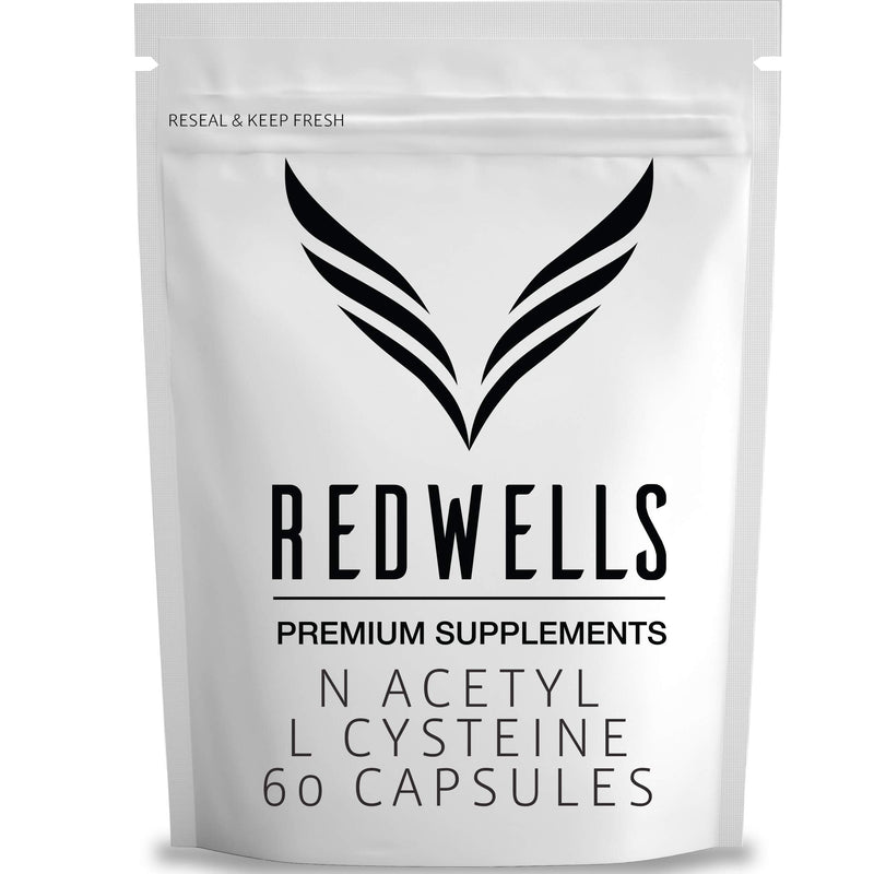 [Australia] - NAC Capsules REDWELLS 800mg N Acetyl L Cysteine No Fillers GMO Free - 60 Pack 60 Capsules 