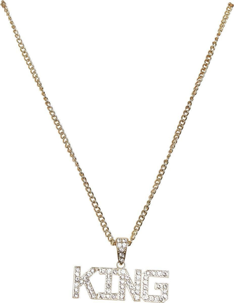 [Australia] - Urban Classics Unisex_Adult King Necklace Cuff Links, Gold, EinheitsSize 