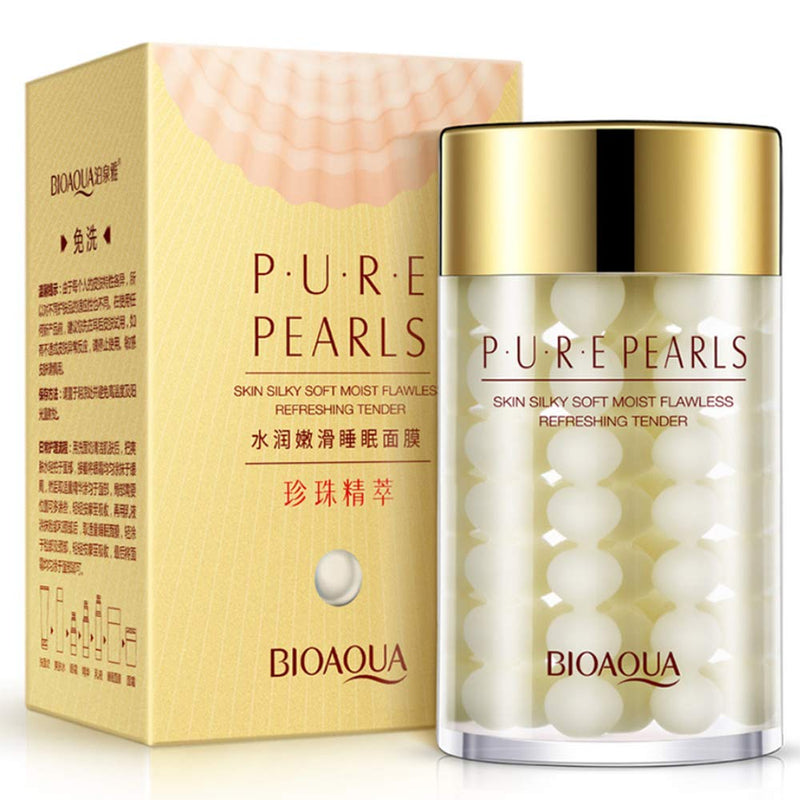 [Australia] - BIOAQUA Pure Silk Pearl Essence Face Cream Hyaluronic Acid Moisturizing Refreshing Flawless Hydro-Lipid Balance Rejuvenation 120g 