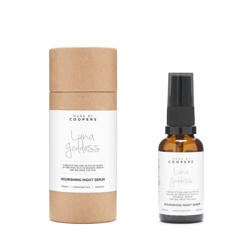 [Australia] - Made By Coopers Luna Goddess Night Serum, All Natural, Vegan, Bio-active Plant Oils, Anti-Aging Moisturiser (30ml) 