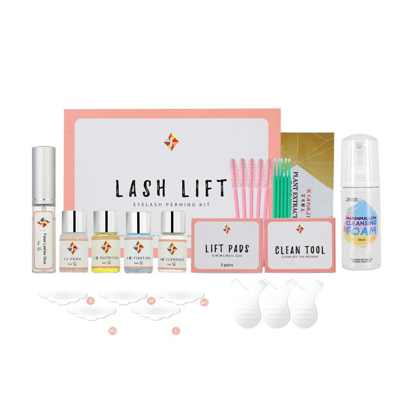 [Australia] - Lash Lifting Kit,Eyelash Perming Kit with Eyelash Foaming Cleanser,Professional Semi-Permanent Eyelash Lash Extensions and Eyelash Lift Curling Kit Eyelash Treatment for Salon Set a 