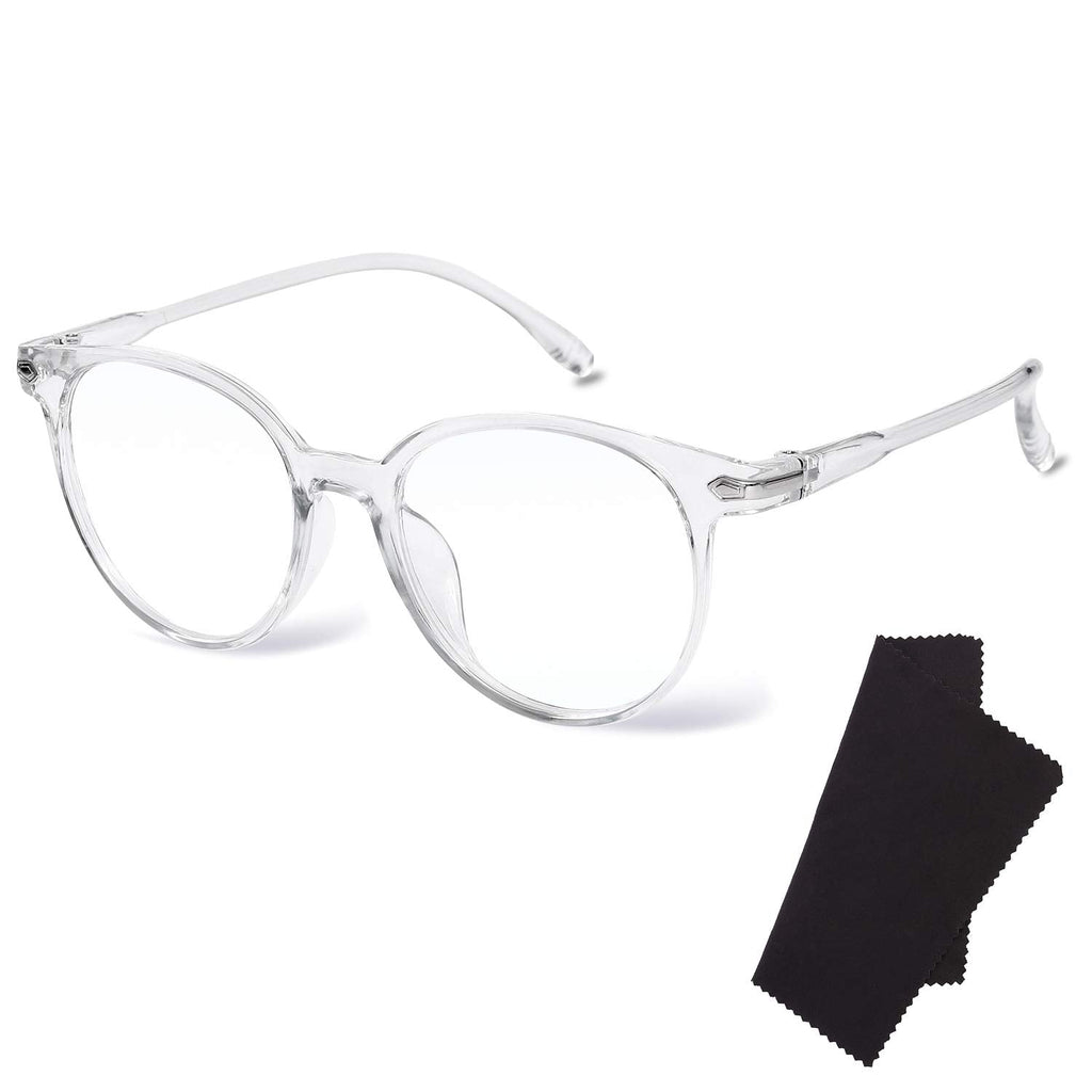 [Australia] - URATOT Blue Light Blocking Glasses Clear Lens Anti Blue Light Glasses Gaming Eyewear Anti Eyestrain Eyeglasses for Women or Men Gray 