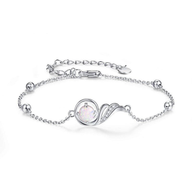 [Australia] - Opal Bracelet Phoenix Princess Bracelet Birthday Gifts Opal Jewellery for Women Girls White Opal 
