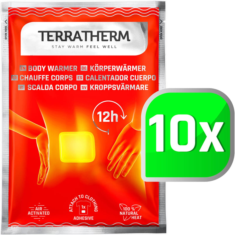 [Australia] - Heat Patch Back, Neck and Shoulders – 12h Soothing deep Heat, Back Warmer – Body Warmer self-Adhesive and air Activated – 10 Pieces 