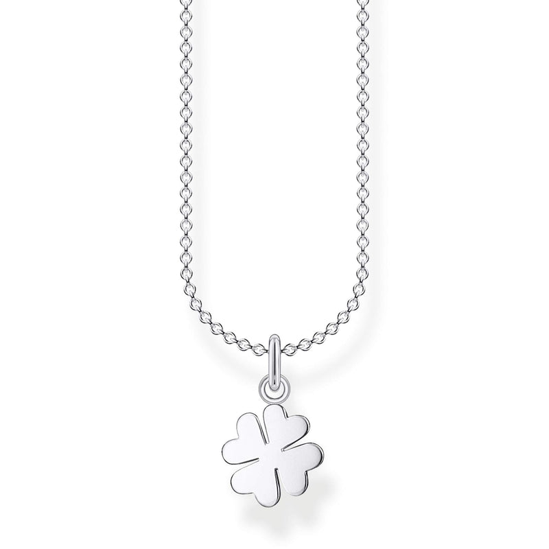 [Australia] - Thomas Sabo Women's 925 Sterling Silver Clover Necklace 36,00 - 38,00 cm 