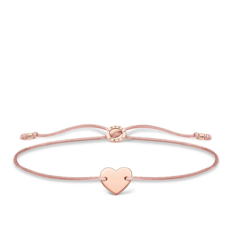 [Australia] - Thomas Sabo Rose Gold Heart Bracelet 925 Sterling Silver 13-20 cm Length 